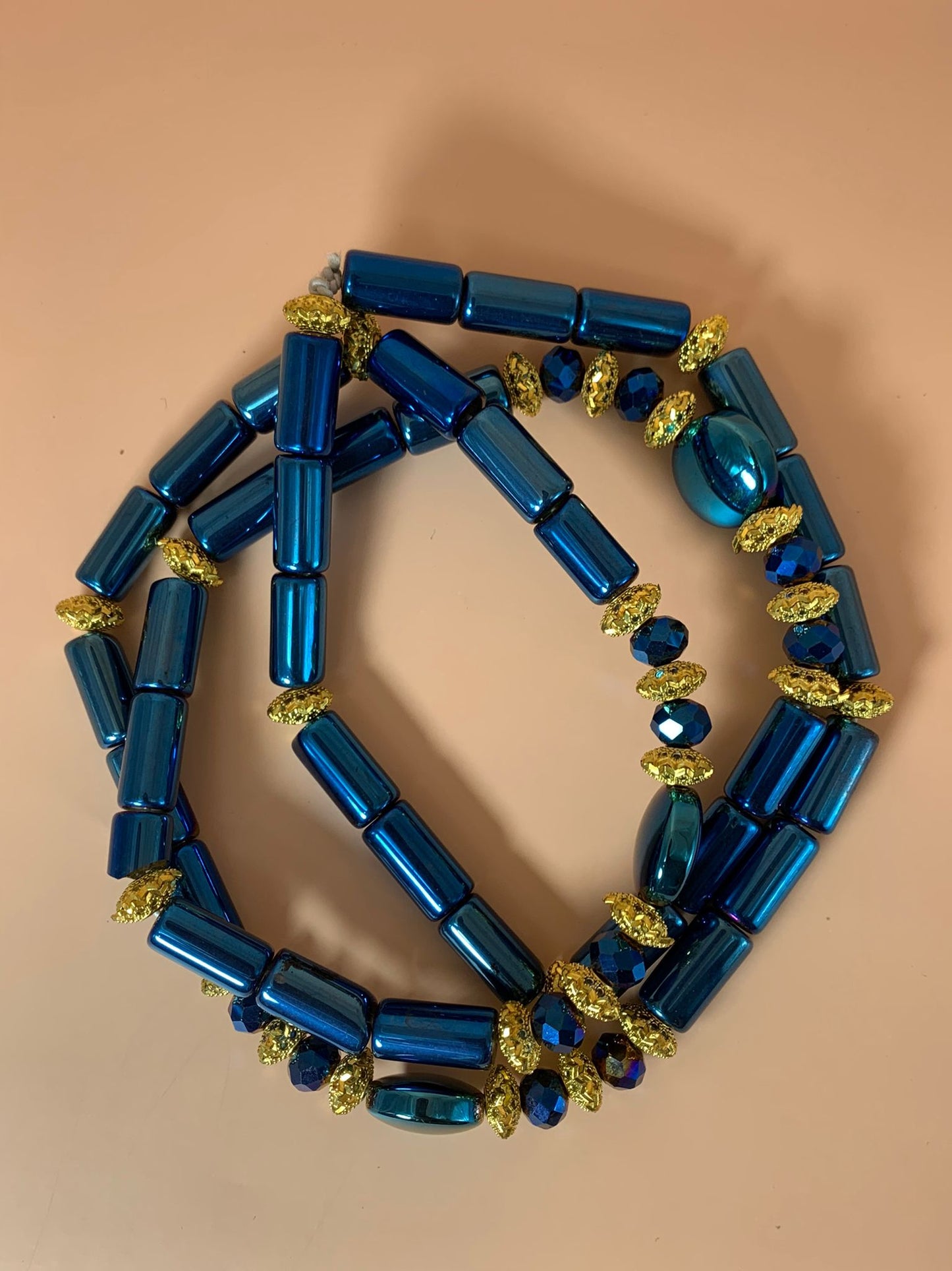 Gros Bayas Glamour
bleu roi/silver en perles de culture