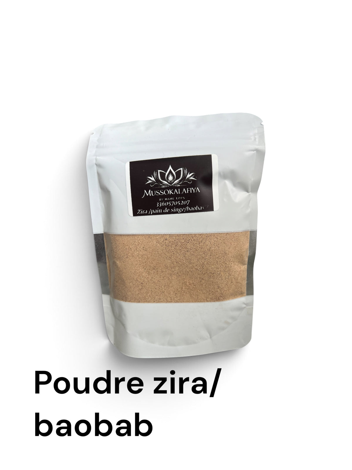 Kodumani Zira mougou/
Poudre de Baobab Mussokalafiya – Bien-être Intime & Vitalité