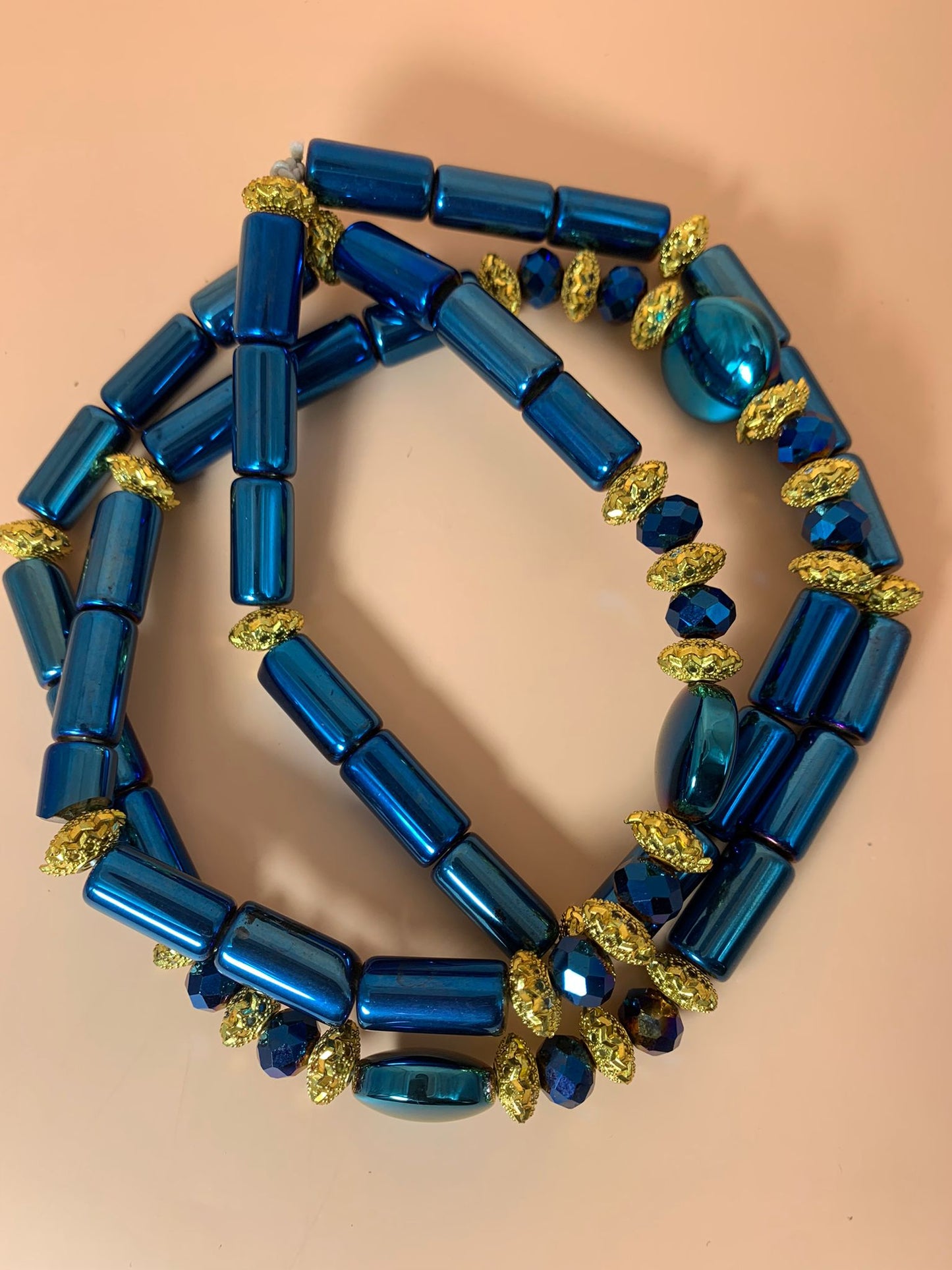 Gros Bayas Glamour
bleu roi/silver en perles de culture