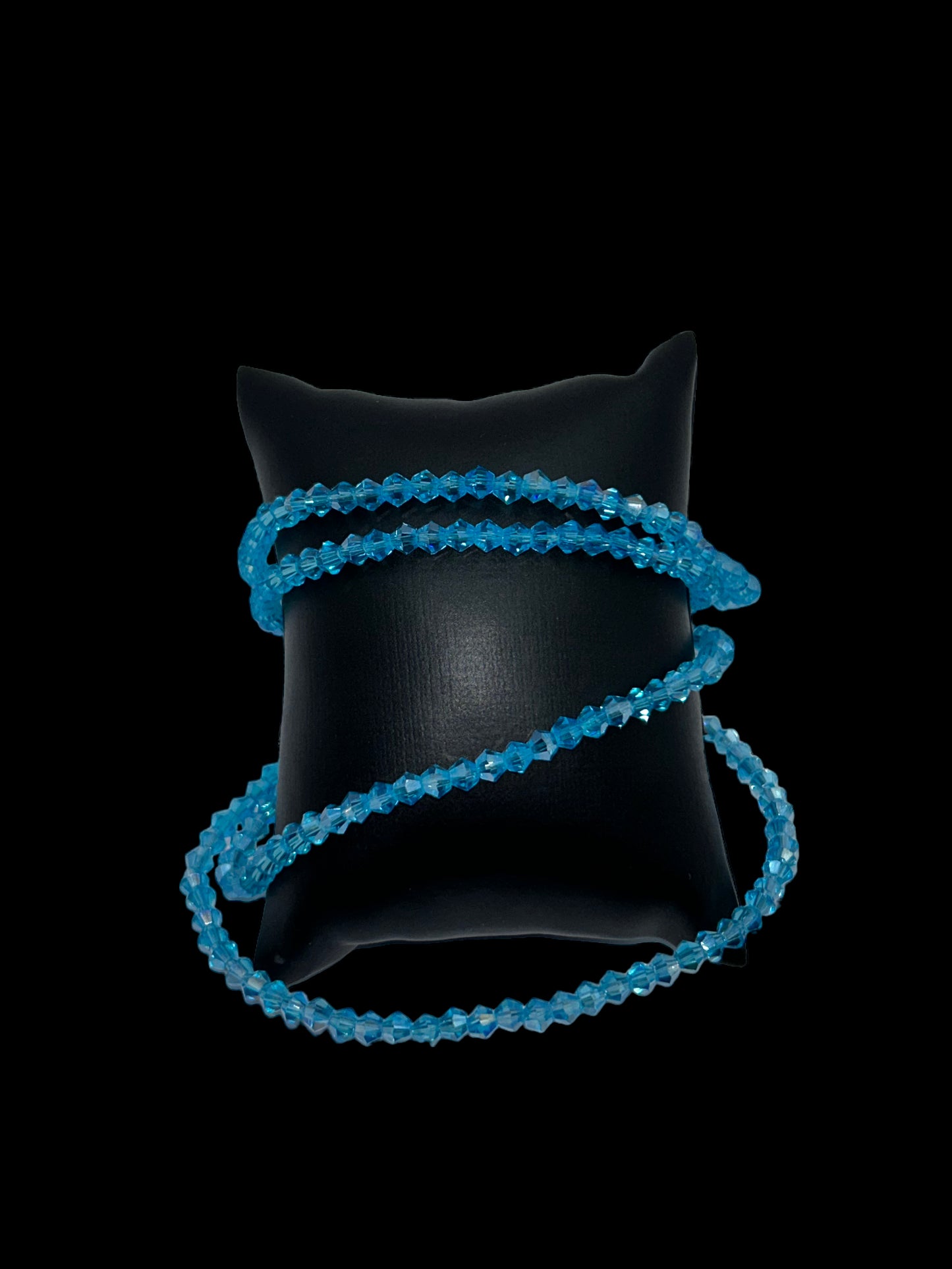 Baya diamants bleu en perles Cristal