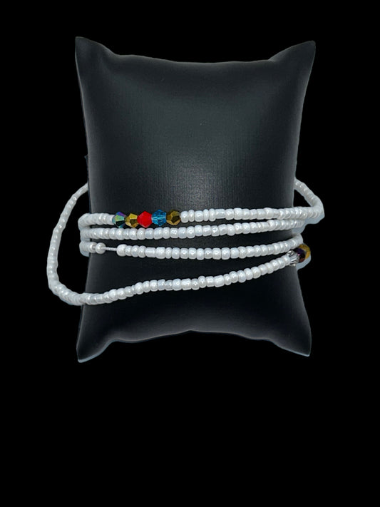 Baya fin blanc en perles