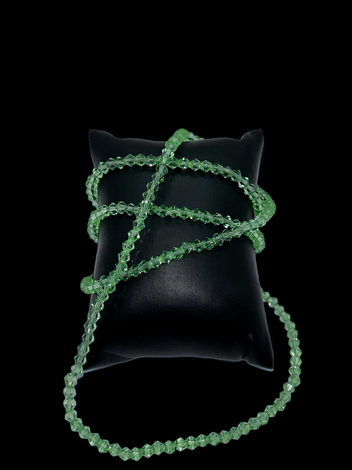 Baya diamants vert pomme en perles