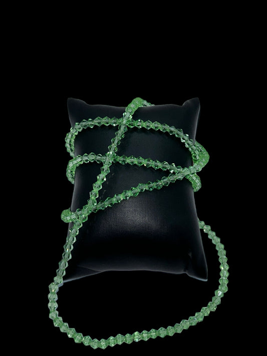 Baya diamants vert pomme en perles