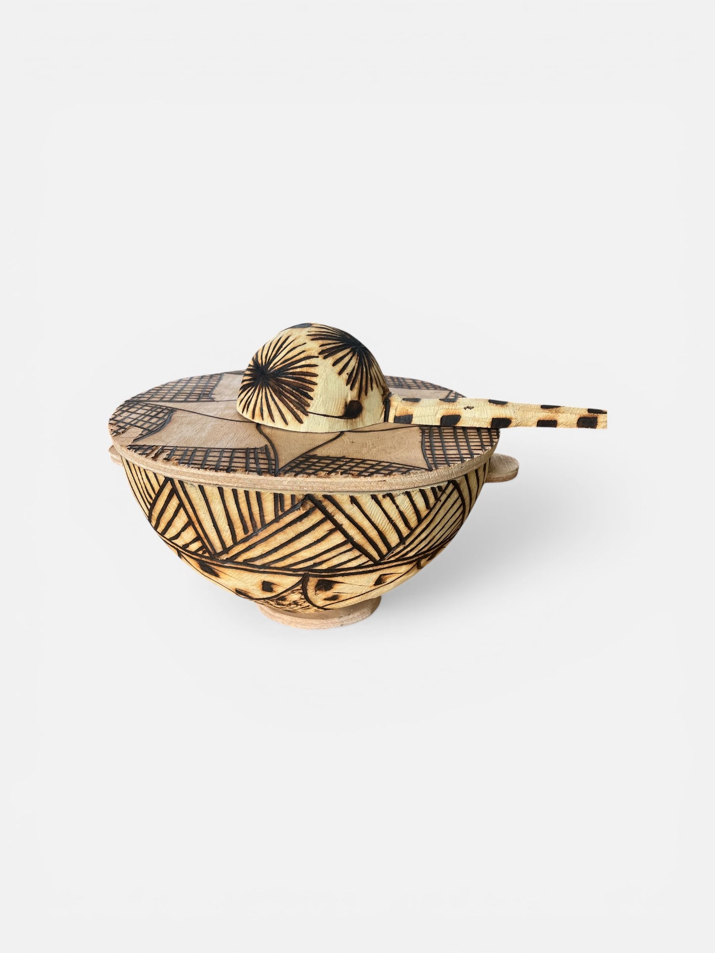 Calebasse artisanale africaines gravé à la main