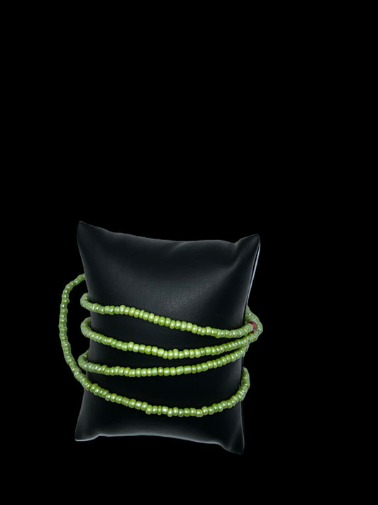 Baya fin vert pomme en perles