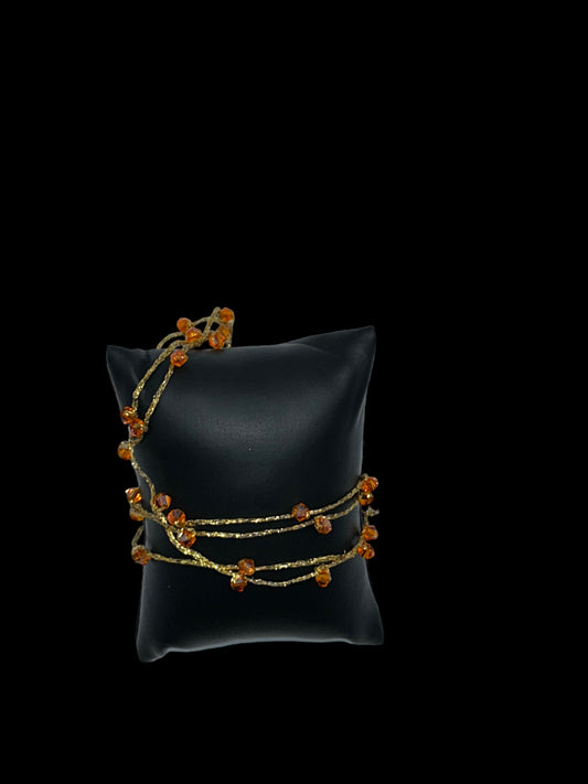 Baya file d’or orange foncé