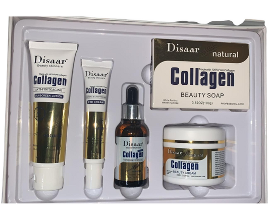 Disaar Natural 100% Collagen Anti-âge Blanchissant Éclaircissant Lot de 5 soins de la peau réparateurs